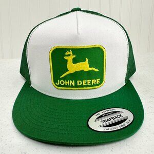 YP Classics John Deere Hat Embroidered Patch Green Trucker Hat Unisex Snapback